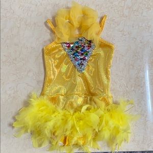 Dance feather jazz costume